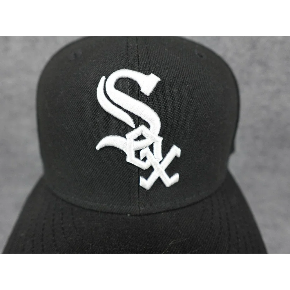 New Era Chicago White Sox Snapback Hat Mens OSFM Black‎ 9FIFTY MLB Cap